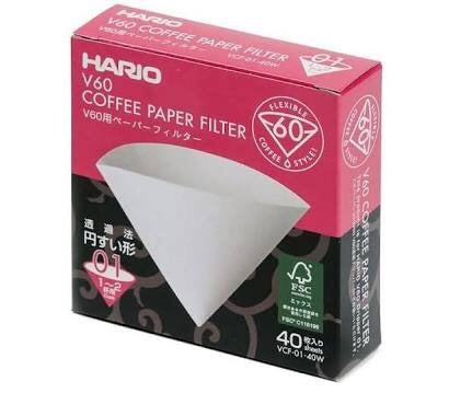 Hario V60 Paper Filter 01 - 40 Pack